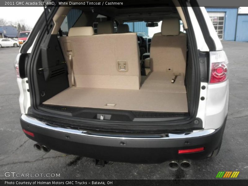 White Diamond Tintcoat / Cashmere 2011 GMC Acadia SLT AWD