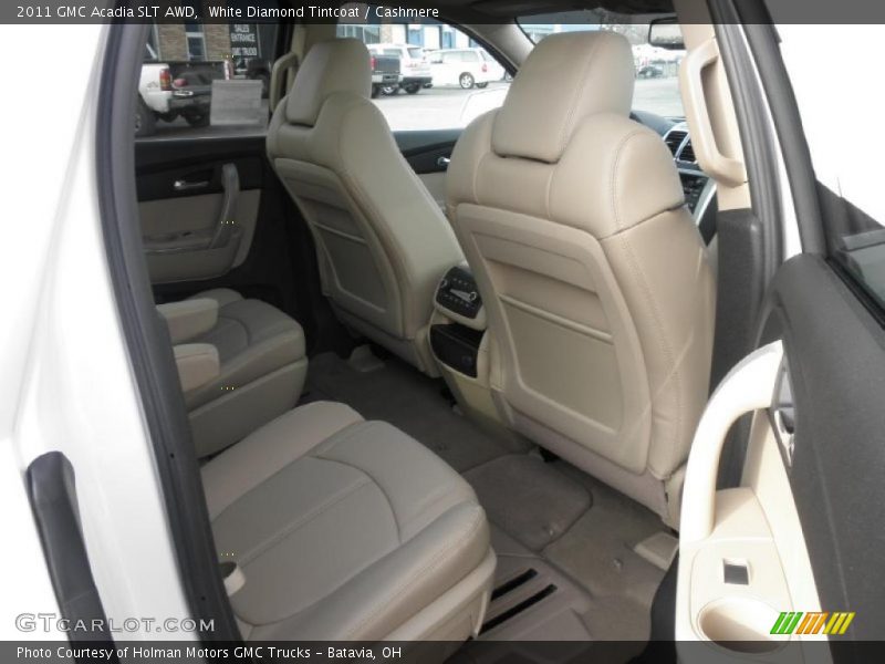 White Diamond Tintcoat / Cashmere 2011 GMC Acadia SLT AWD