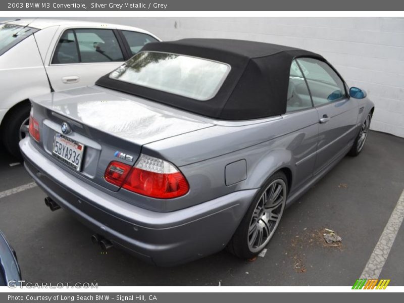 Silver Grey Metallic / Grey 2003 BMW M3 Convertible