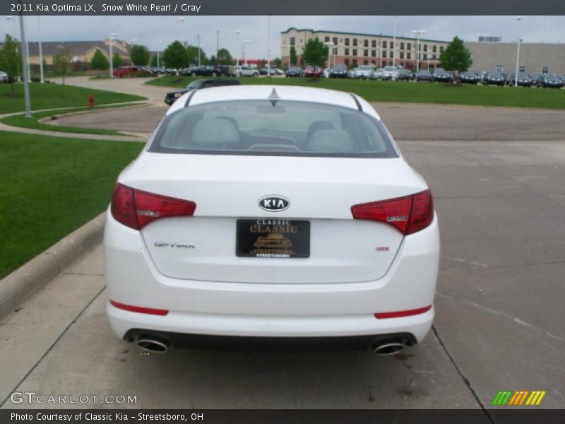 Snow White Pearl / Gray 2011 Kia Optima LX