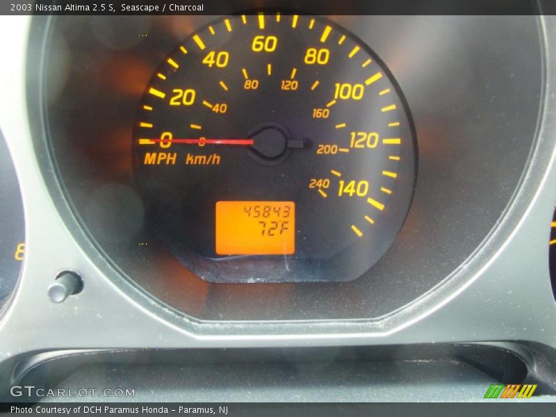 Seascape / Charcoal 2003 Nissan Altima 2.5 S