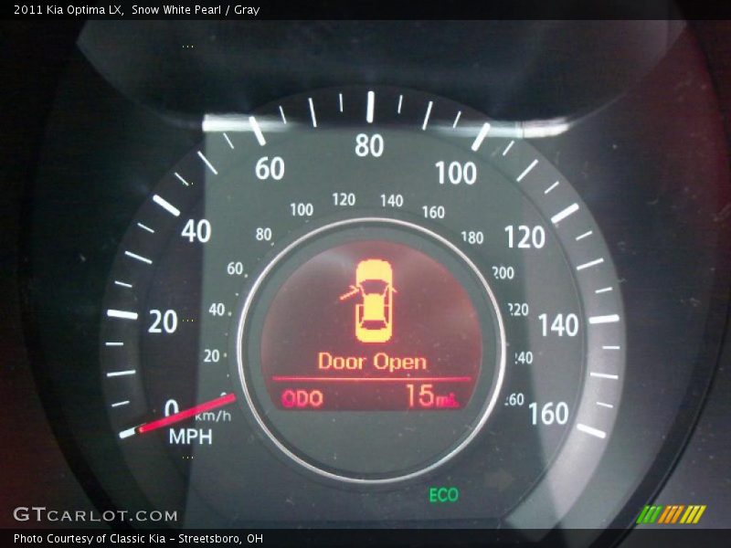 Snow White Pearl / Gray 2011 Kia Optima LX