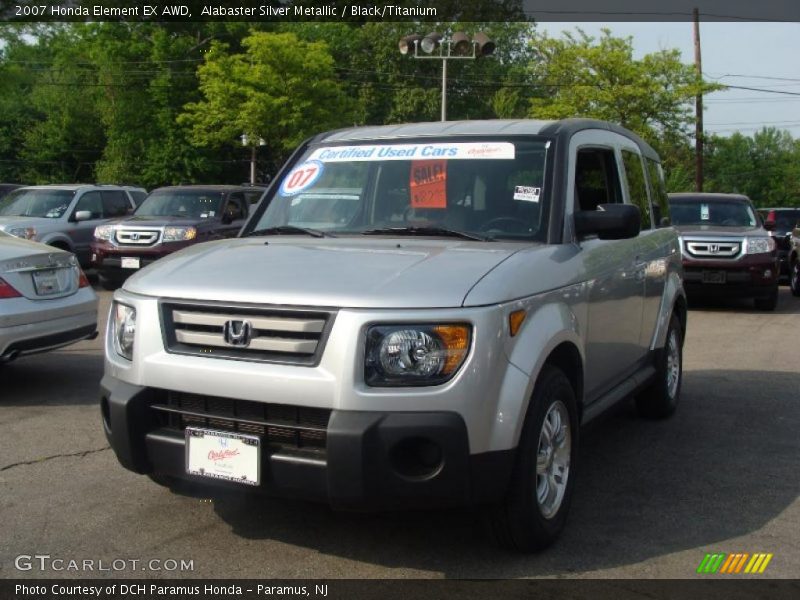 Alabaster Silver Metallic / Black/Titanium 2007 Honda Element EX AWD