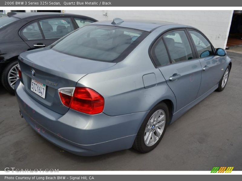Quartz Blue Metallic / Black 2006 BMW 3 Series 325i Sedan