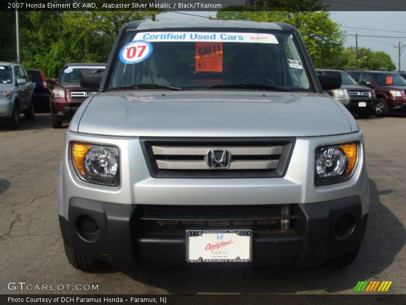 Alabaster Silver Metallic / Black/Titanium 2007 Honda Element EX AWD