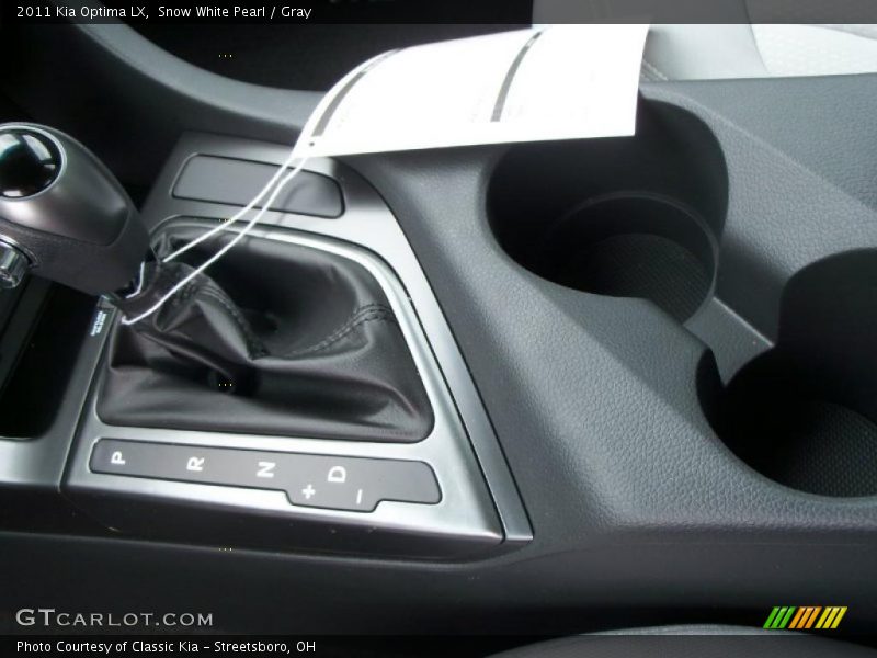 Snow White Pearl / Gray 2011 Kia Optima LX