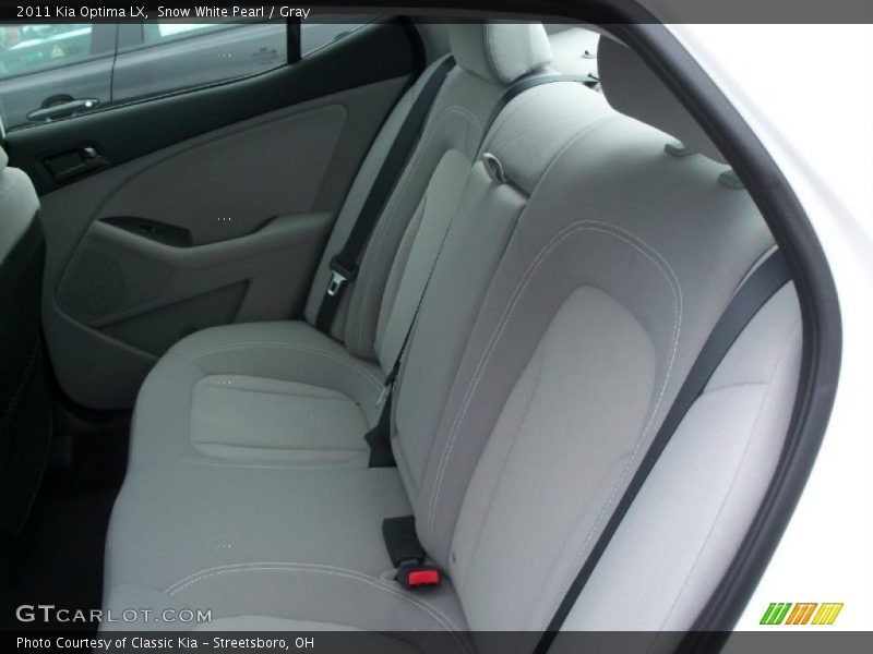 Snow White Pearl / Gray 2011 Kia Optima LX