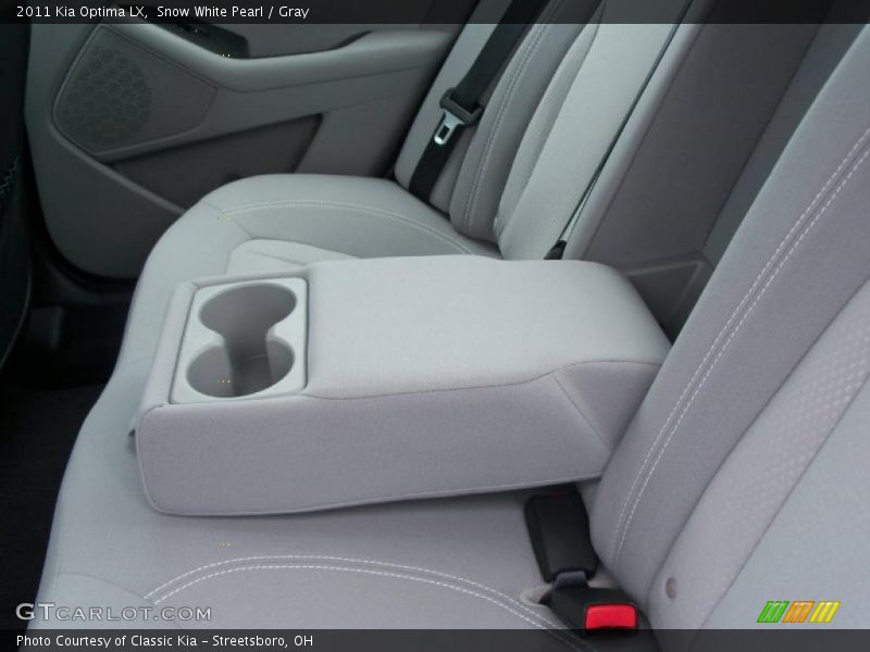 Snow White Pearl / Gray 2011 Kia Optima LX