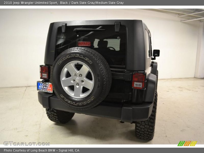 Black / Dark Slate Gray/Medium Slate Gray 2010 Jeep Wrangler Unlimited Sport