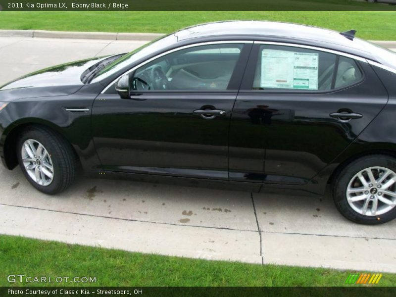 Ebony Black / Beige 2011 Kia Optima LX