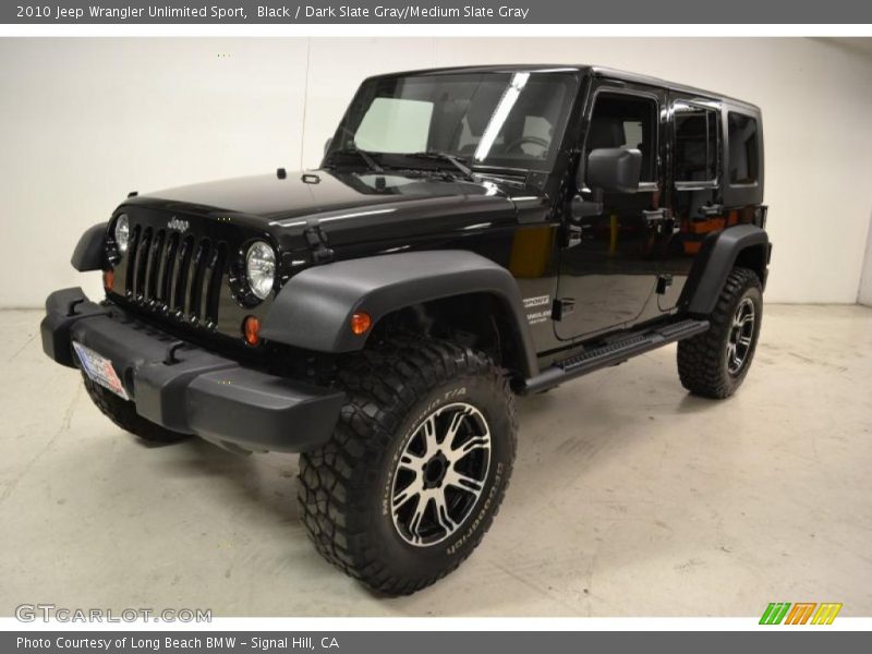 Black / Dark Slate Gray/Medium Slate Gray 2010 Jeep Wrangler Unlimited Sport
