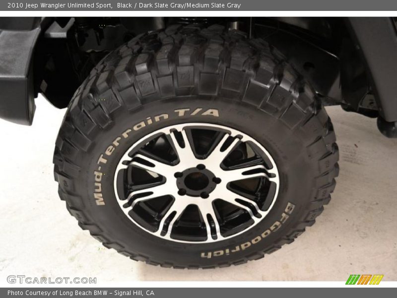 Custom Wheels of 2010 Wrangler Unlimited Sport