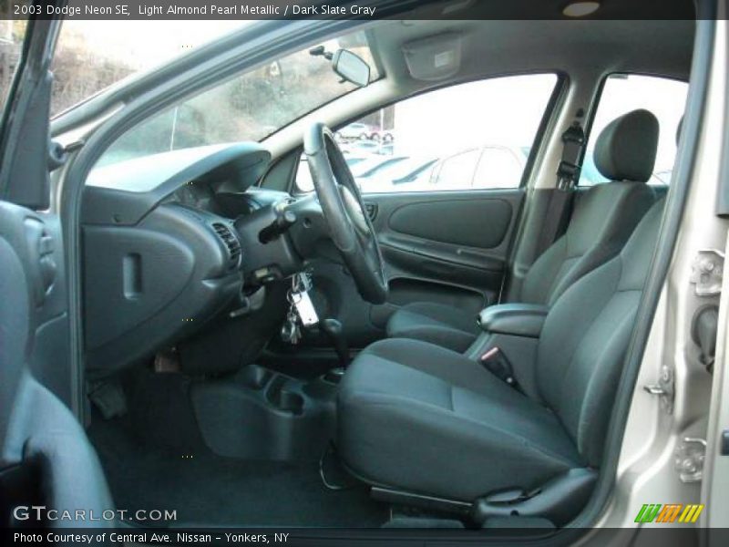 Light Almond Pearl Metallic / Dark Slate Gray 2003 Dodge Neon SE
