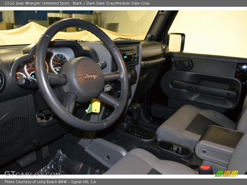 Black / Dark Slate Gray/Medium Slate Gray 2010 Jeep Wrangler Unlimited Sport