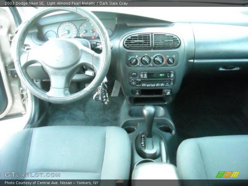 Light Almond Pearl Metallic / Dark Slate Gray 2003 Dodge Neon SE
