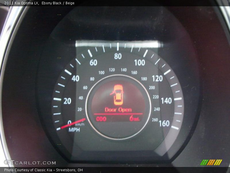 Ebony Black / Beige 2011 Kia Optima LX