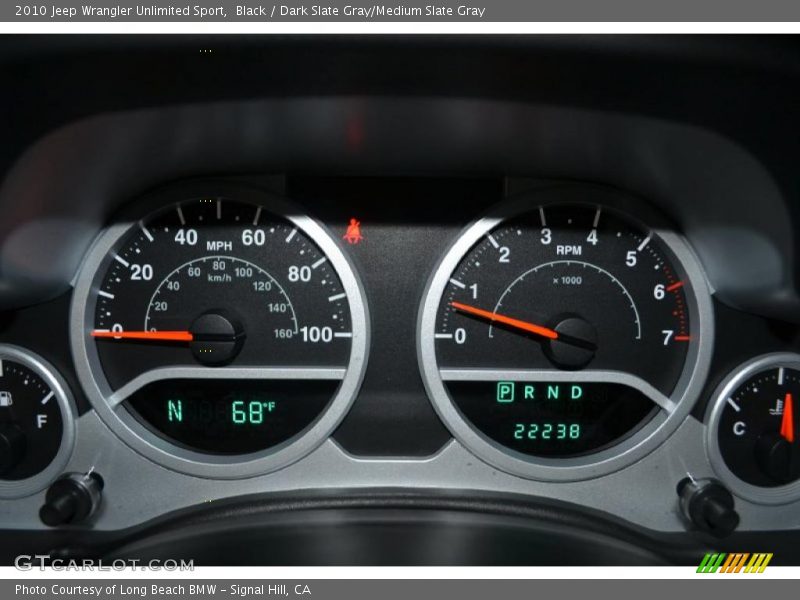 Black / Dark Slate Gray/Medium Slate Gray 2010 Jeep Wrangler Unlimited Sport
