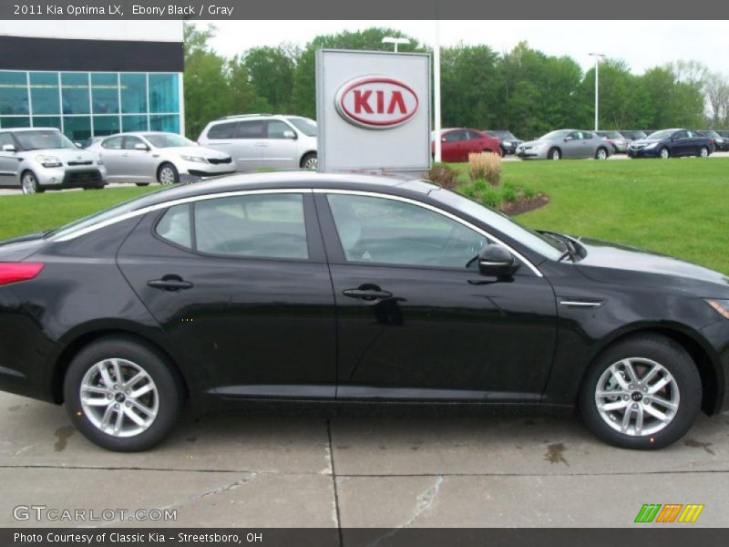 Ebony Black / Gray 2011 Kia Optima LX