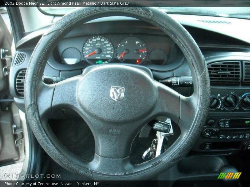 Light Almond Pearl Metallic / Dark Slate Gray 2003 Dodge Neon SE