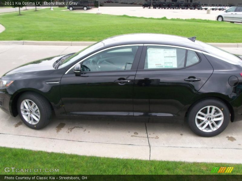 Ebony Black / Gray 2011 Kia Optima LX