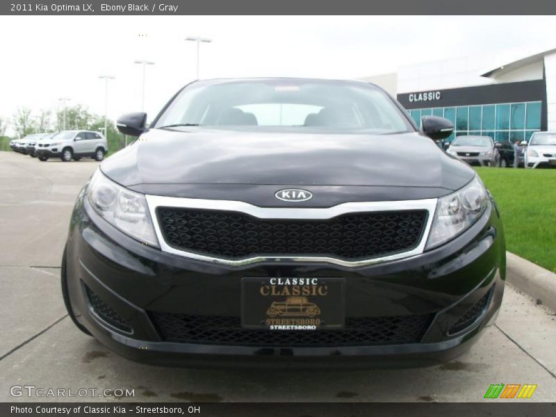 Ebony Black / Gray 2011 Kia Optima LX