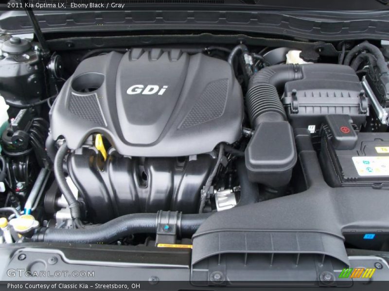 Ebony Black / Gray 2011 Kia Optima LX