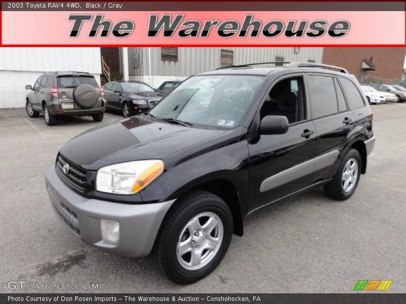 Black / Gray 2003 Toyota RAV4 4WD