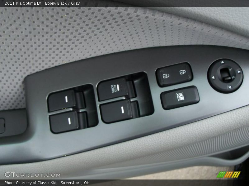 Ebony Black / Gray 2011 Kia Optima LX