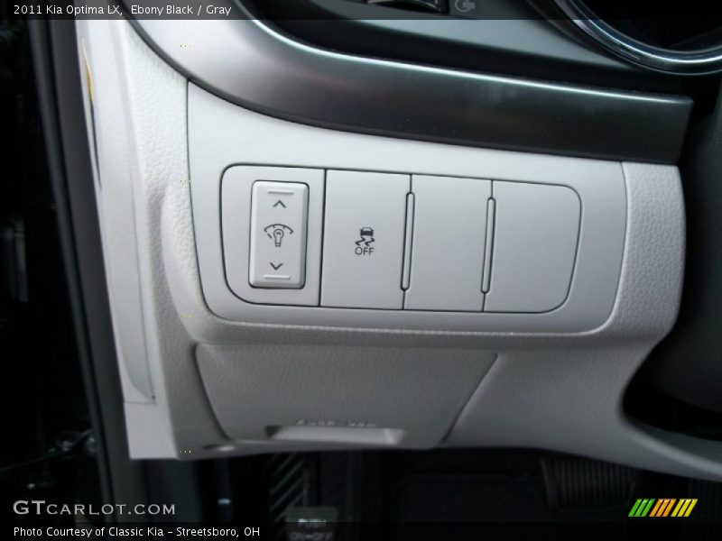 Ebony Black / Gray 2011 Kia Optima LX
