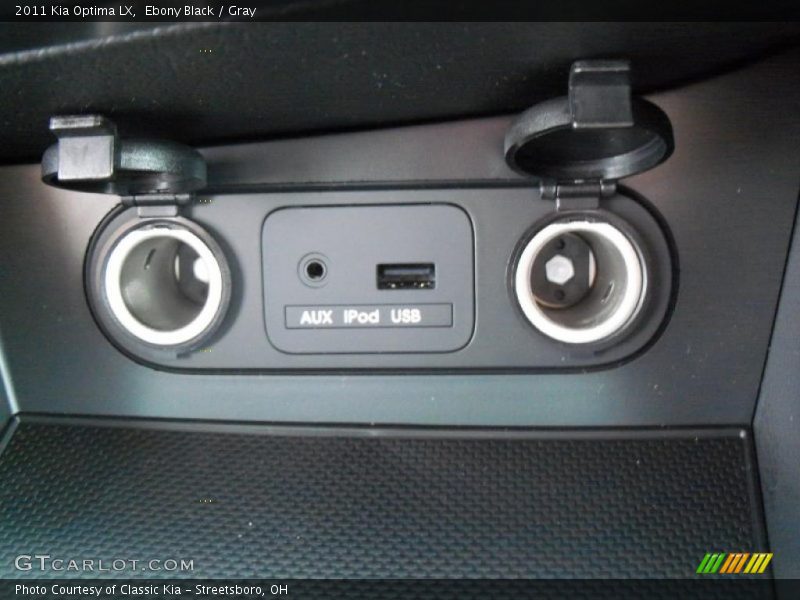 Ebony Black / Gray 2011 Kia Optima LX