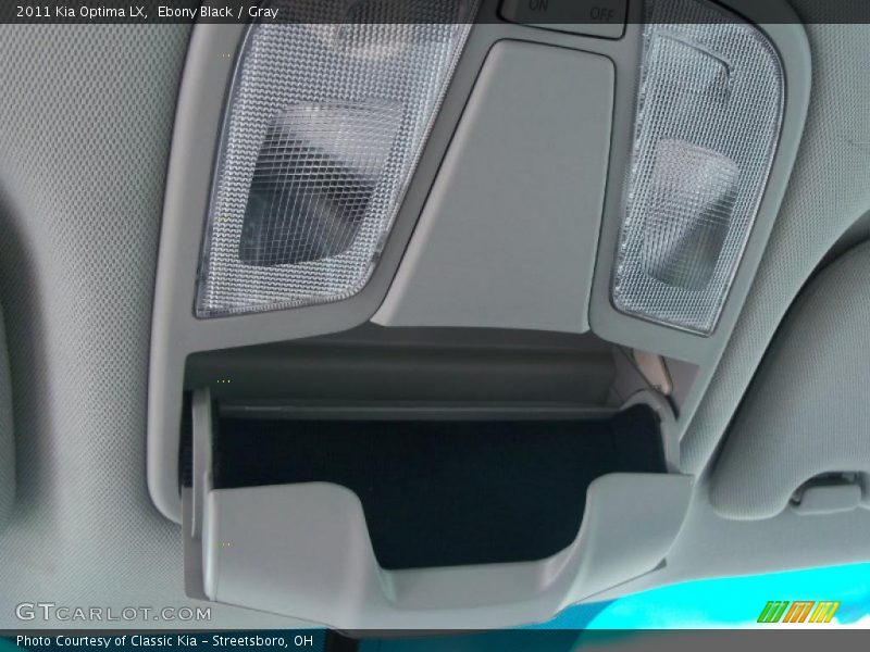 Ebony Black / Gray 2011 Kia Optima LX