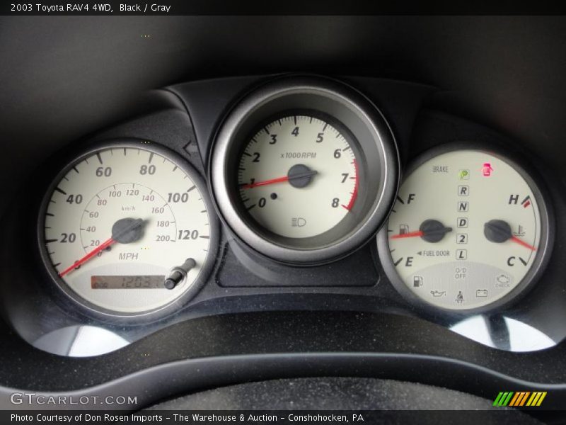 Black / Gray 2003 Toyota RAV4 4WD