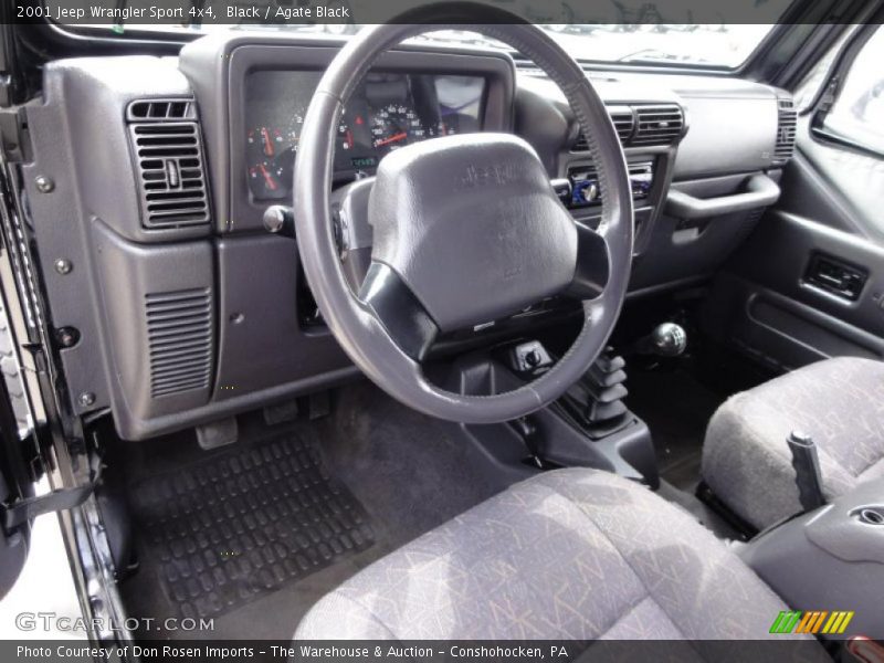 Black / Agate Black 2001 Jeep Wrangler Sport 4x4