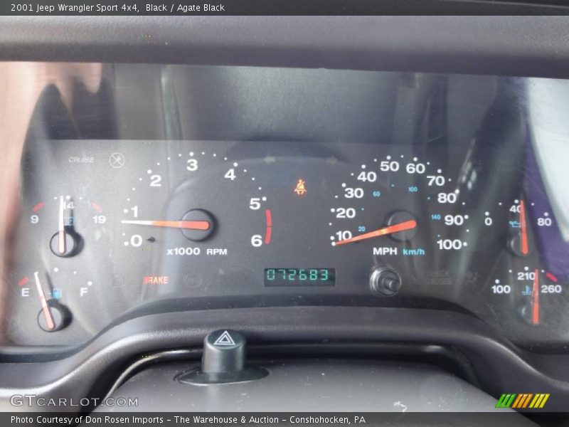 Black / Agate Black 2001 Jeep Wrangler Sport 4x4