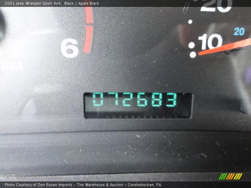 Black / Agate Black 2001 Jeep Wrangler Sport 4x4