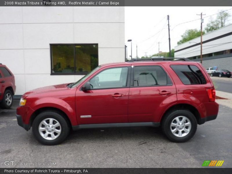 Redfire Metallic / Camel Beige 2008 Mazda Tribute s Touring 4WD