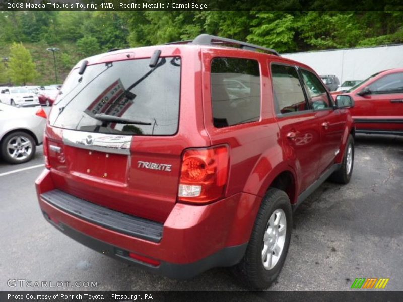 Redfire Metallic / Camel Beige 2008 Mazda Tribute s Touring 4WD