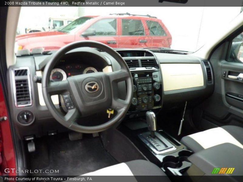 Redfire Metallic / Camel Beige 2008 Mazda Tribute s Touring 4WD