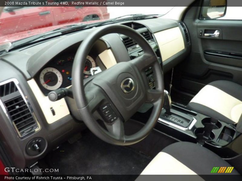 Redfire Metallic / Camel Beige 2008 Mazda Tribute s Touring 4WD