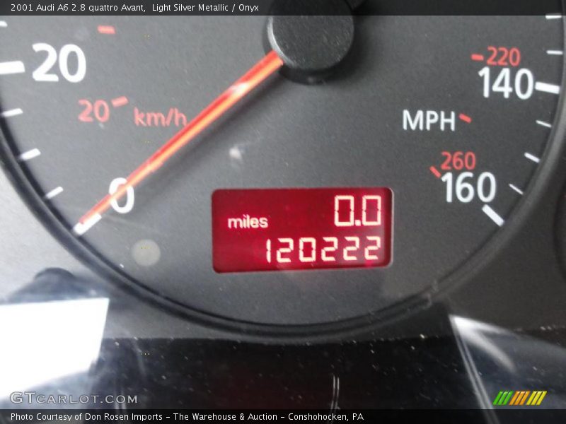 Light Silver Metallic / Onyx 2001 Audi A6 2.8 quattro Avant