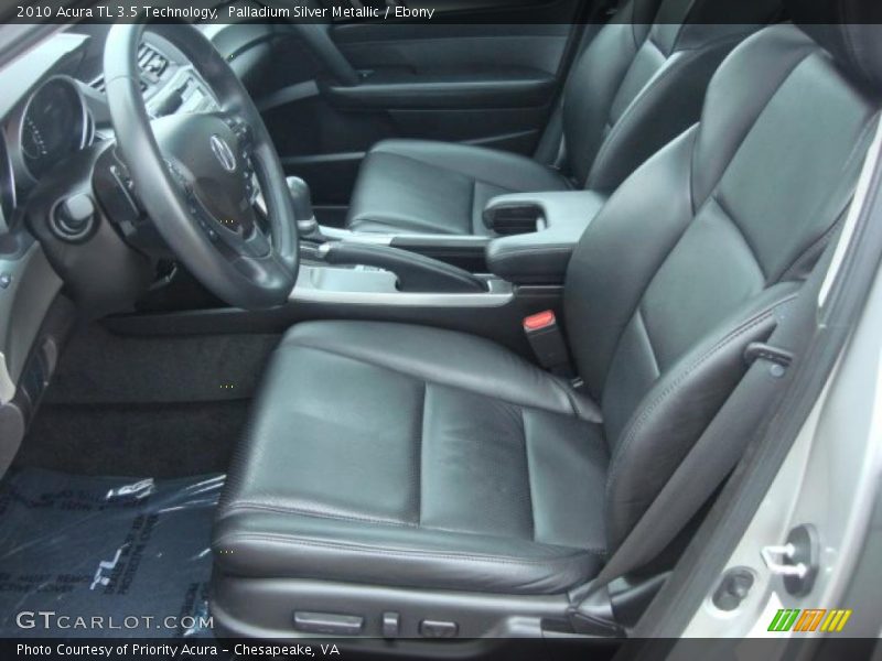Palladium Silver Metallic / Ebony 2010 Acura TL 3.5 Technology