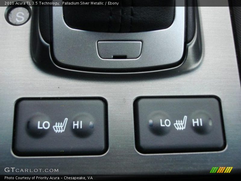 Palladium Silver Metallic / Ebony 2010 Acura TL 3.5 Technology