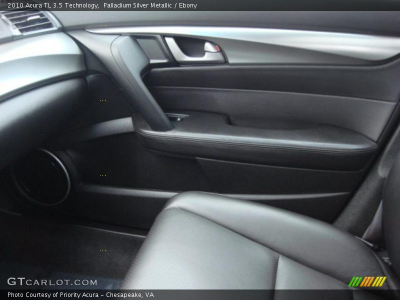 Palladium Silver Metallic / Ebony 2010 Acura TL 3.5 Technology
