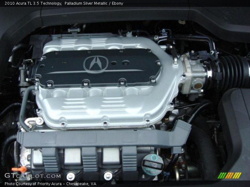 Palladium Silver Metallic / Ebony 2010 Acura TL 3.5 Technology