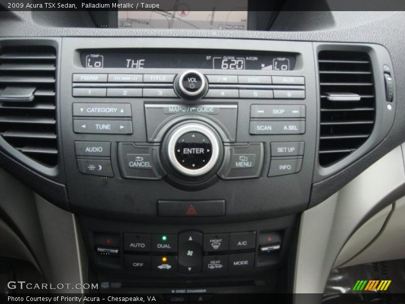 Palladium Metallic / Taupe 2009 Acura TSX Sedan
