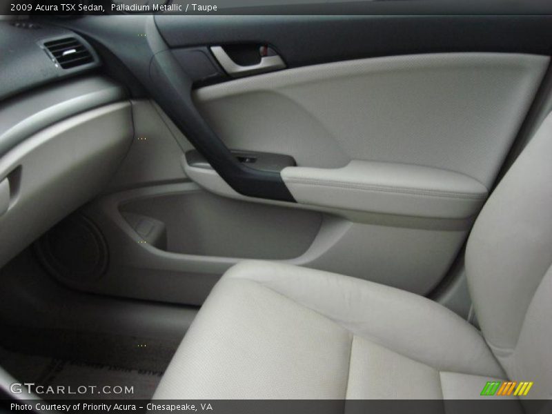 Palladium Metallic / Taupe 2009 Acura TSX Sedan