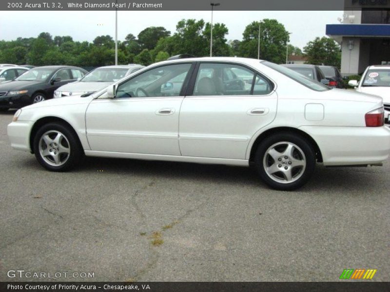 White Diamond Pearl / Parchment 2002 Acura TL 3.2
