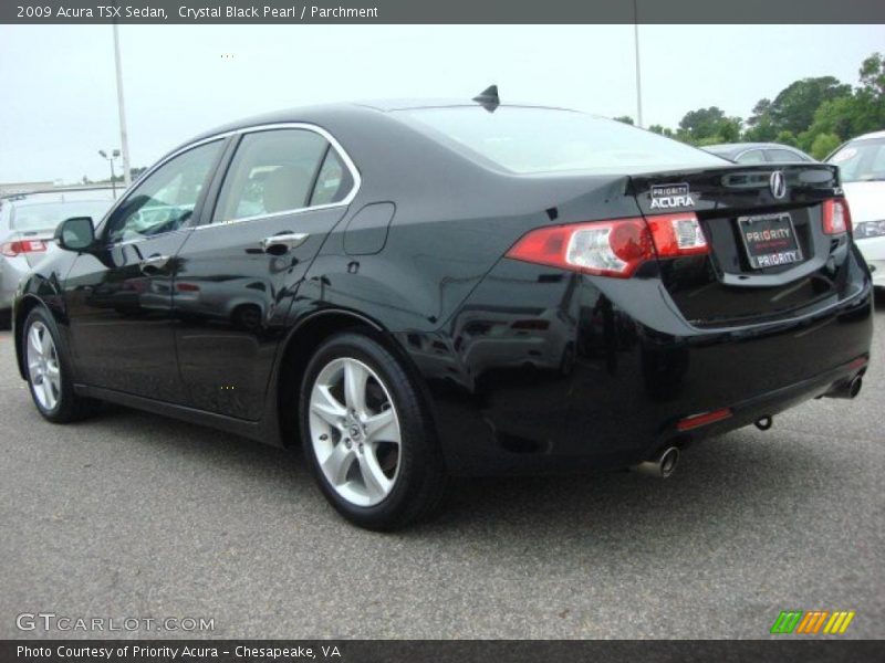 Crystal Black Pearl / Parchment 2009 Acura TSX Sedan