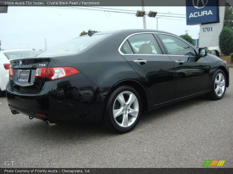 Crystal Black Pearl / Parchment 2009 Acura TSX Sedan