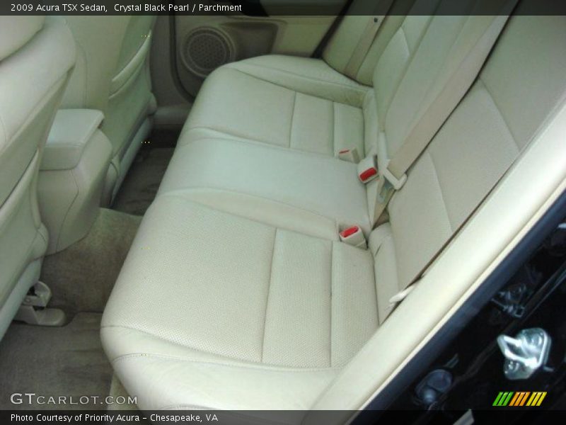 Crystal Black Pearl / Parchment 2009 Acura TSX Sedan